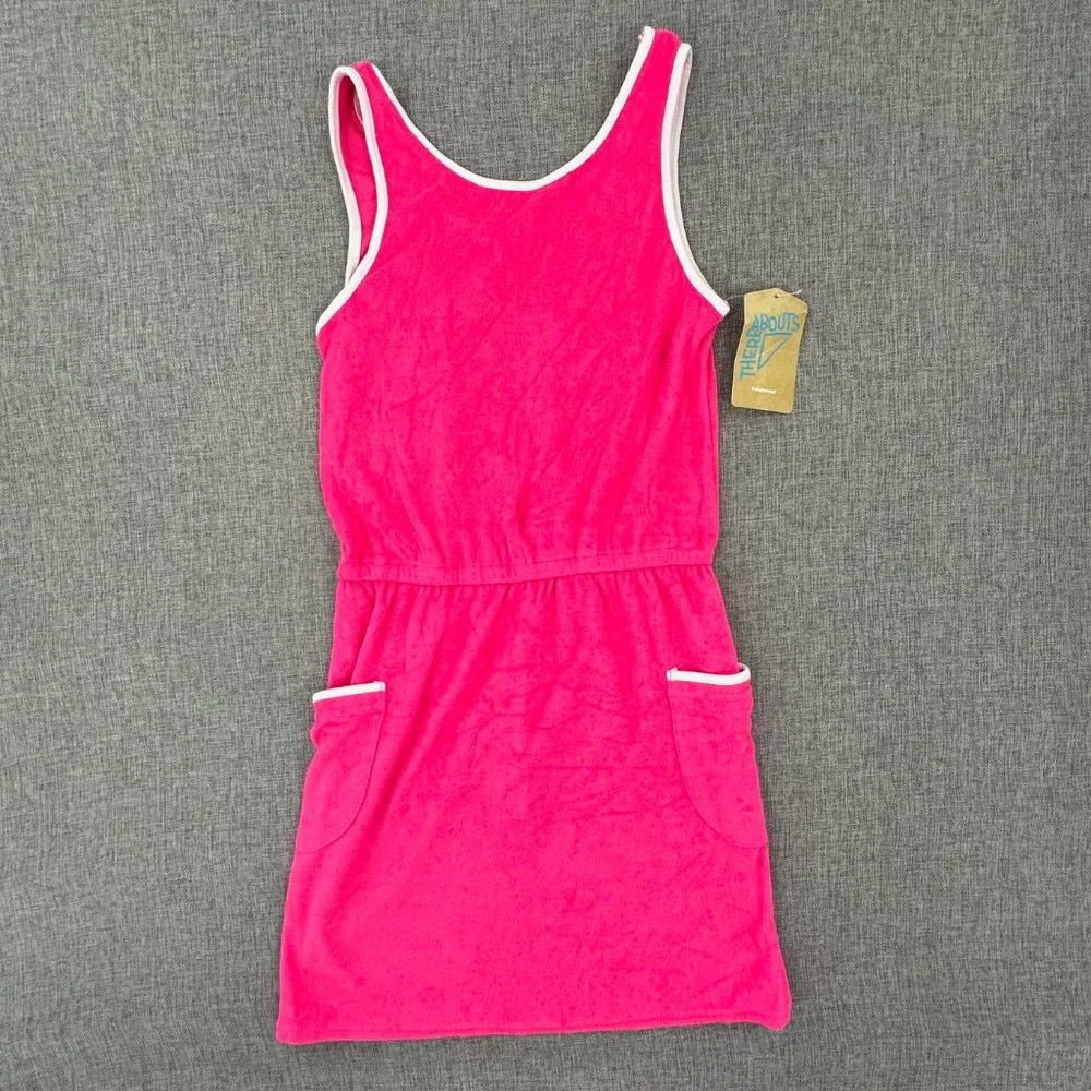 New! Thereabouts Girls Swimsuit Cover Up Small 7/8 Hot Pink MSRP: $40‎
